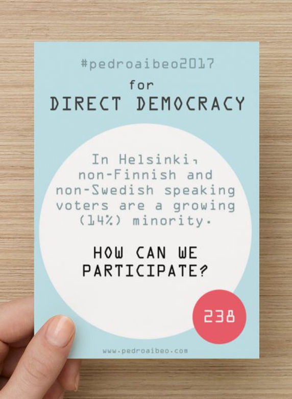helsinki pedroaibeo2017 direct democracy flyer